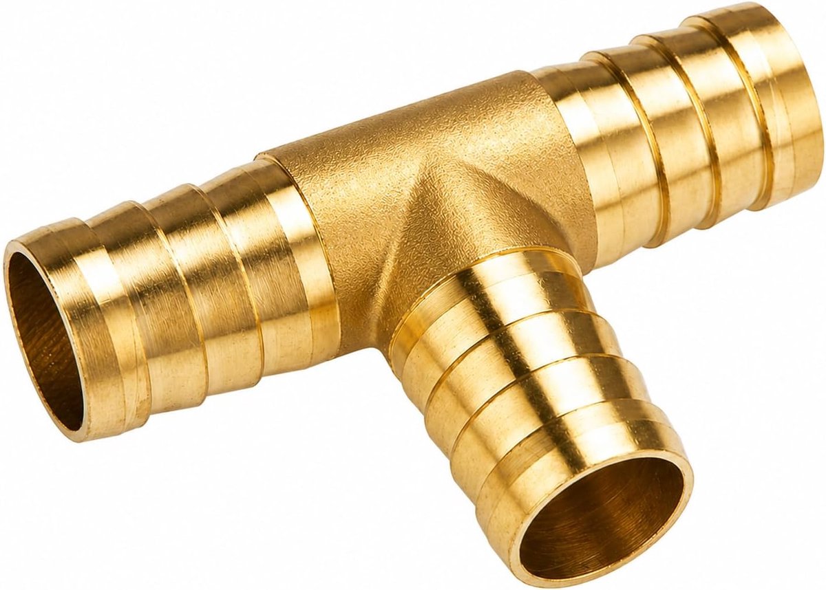 Hose connector 19mm - 3 way - messing - ideaal voor tuinbewatering - ShopVlot