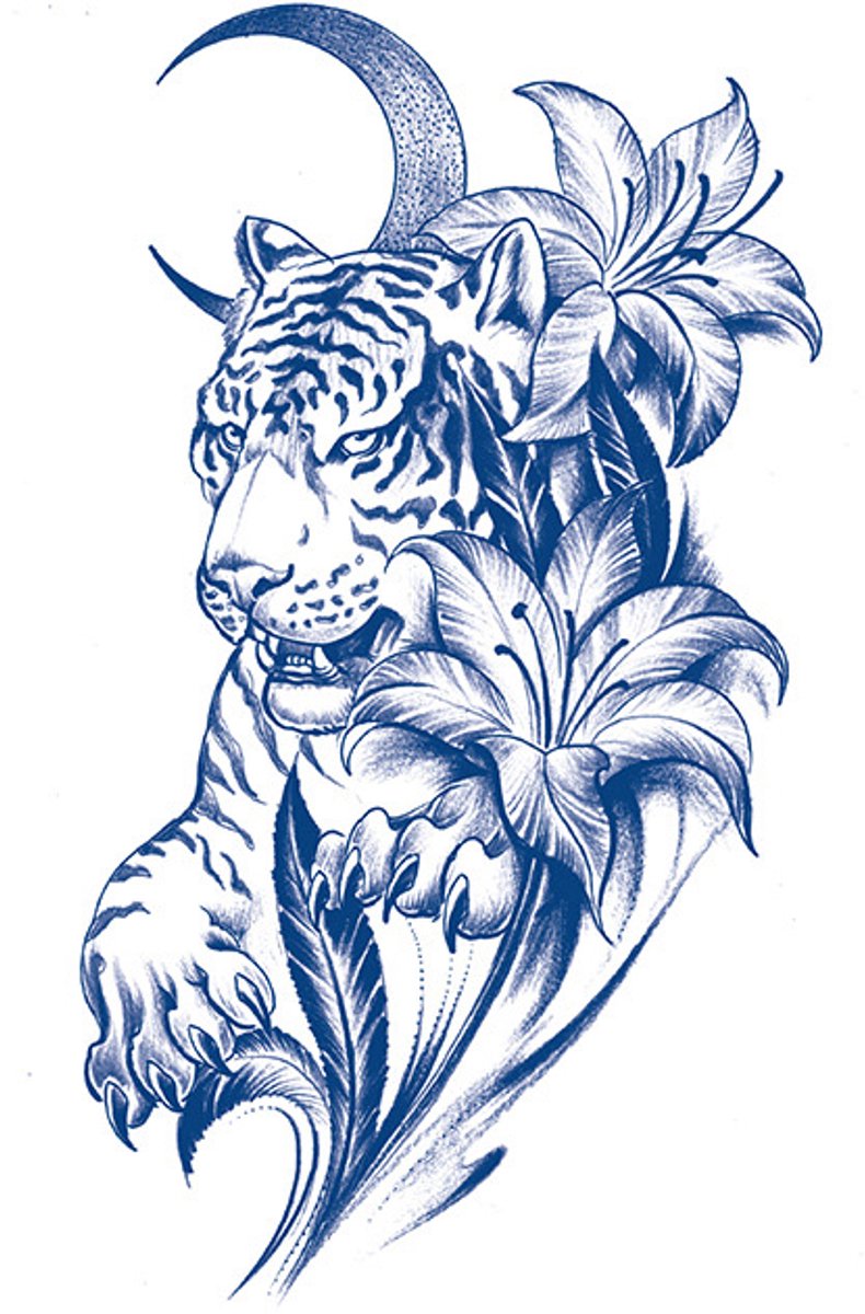 Tijdelijke tattoo Lunar Jungle 2 weken