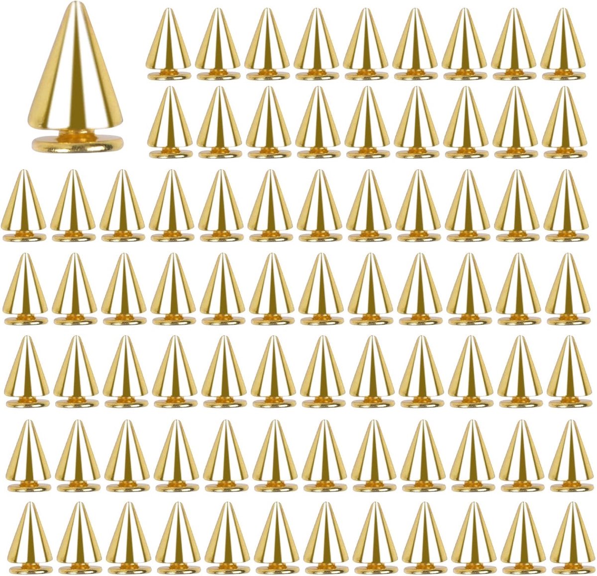 Rivets 7x10mm - Metalen spikes - Decoratieve bevestiging voor leer - Perfect voor kleding en accessoires - ShopVlot