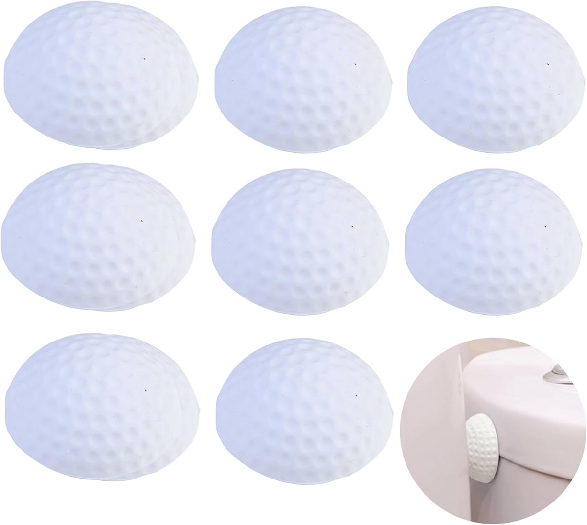 Deurstoppers voor wand - ronde deurhendel buffer - zelfklevend - bescherming voor deur en meubels - ShopVlot