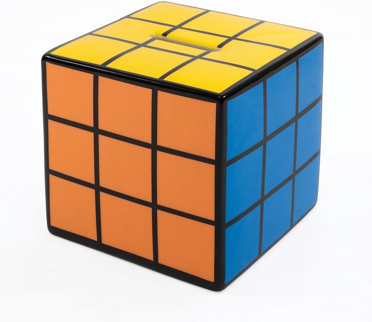 Spaarpot Rubik - keramisch - kleurrijk ontwerp - perfect voor puzzelliefhebbers - ShopVlot