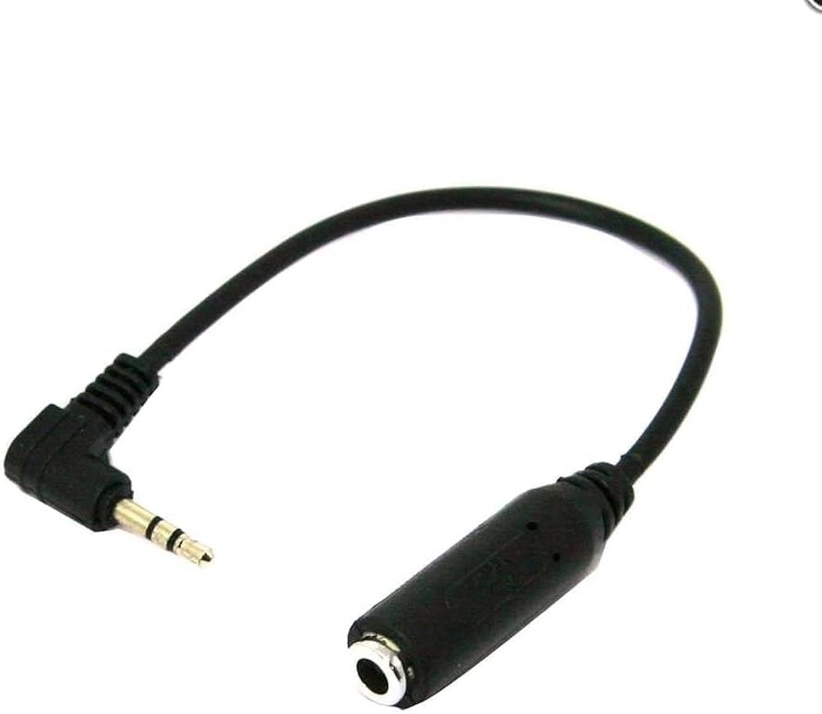 Audio kabel 2.5 jack naar 3.5 bus - 0.15 m - stereo - verbind je apparaten eenvoudig - ShopVlot