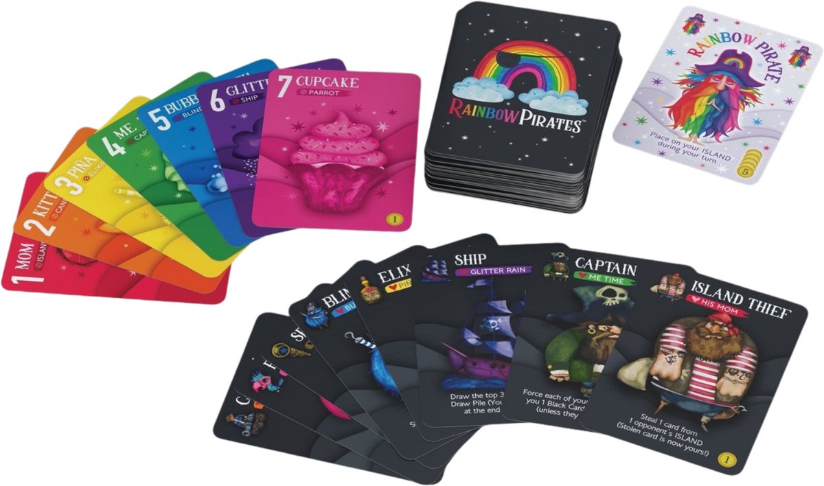 Goliath Regenboog Piraten Kaartspel 2-5 Spelers - 7+ Jaar
