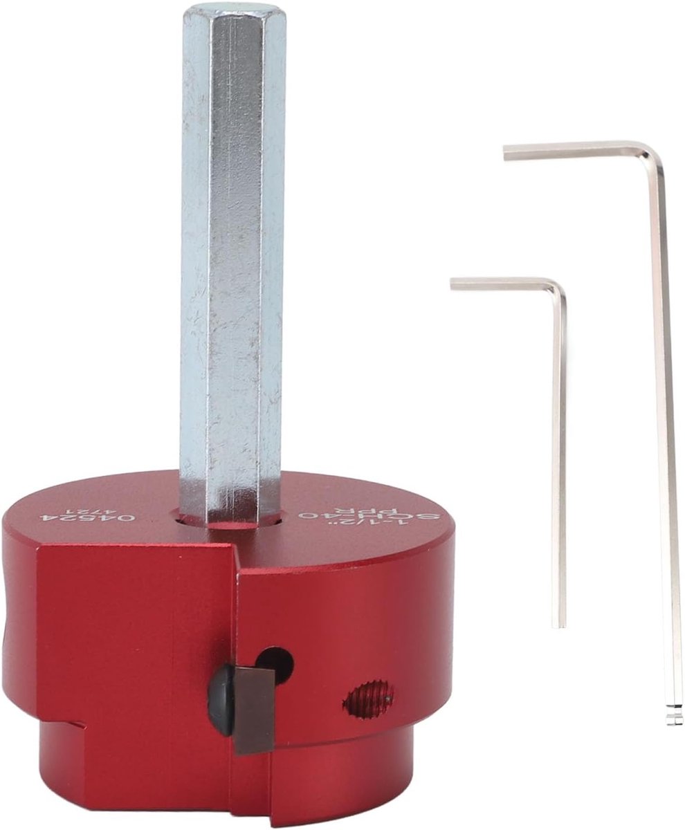 PVC Fitting Reamer 1,5 inch - Aluminium Pipe Fitting Tool - Verwijdert boren voor betere afdichting - ShopVlot