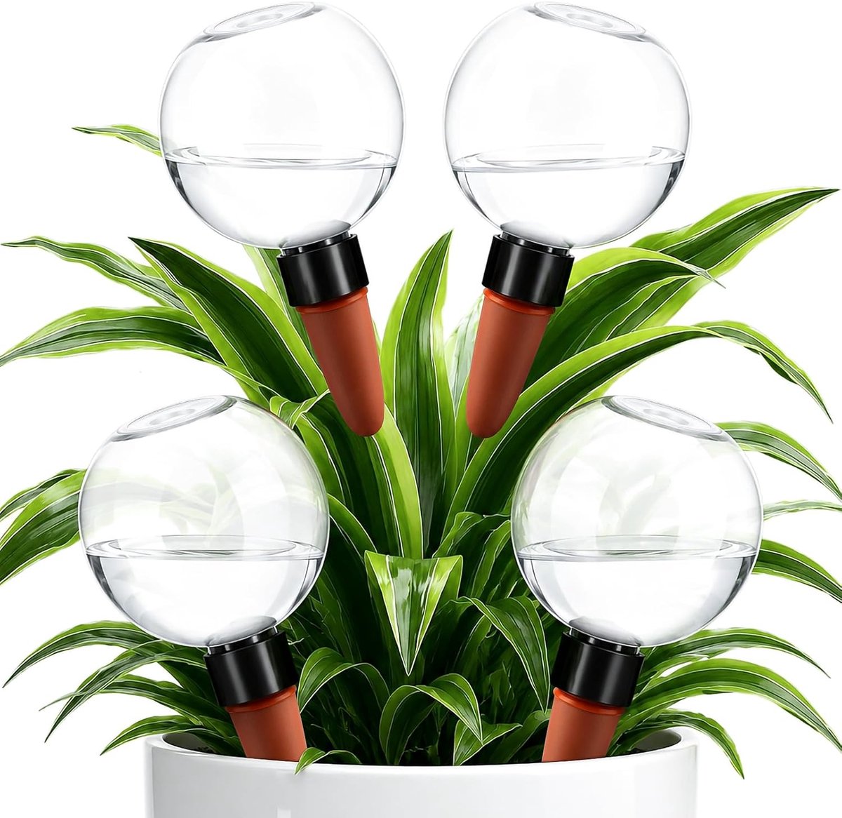 Irrigatieballen 4 Stuks - Automatische Druppelirrigatie - 500 ml - Ideaal voor Binnen- en Buitenplanten - ShopVlot