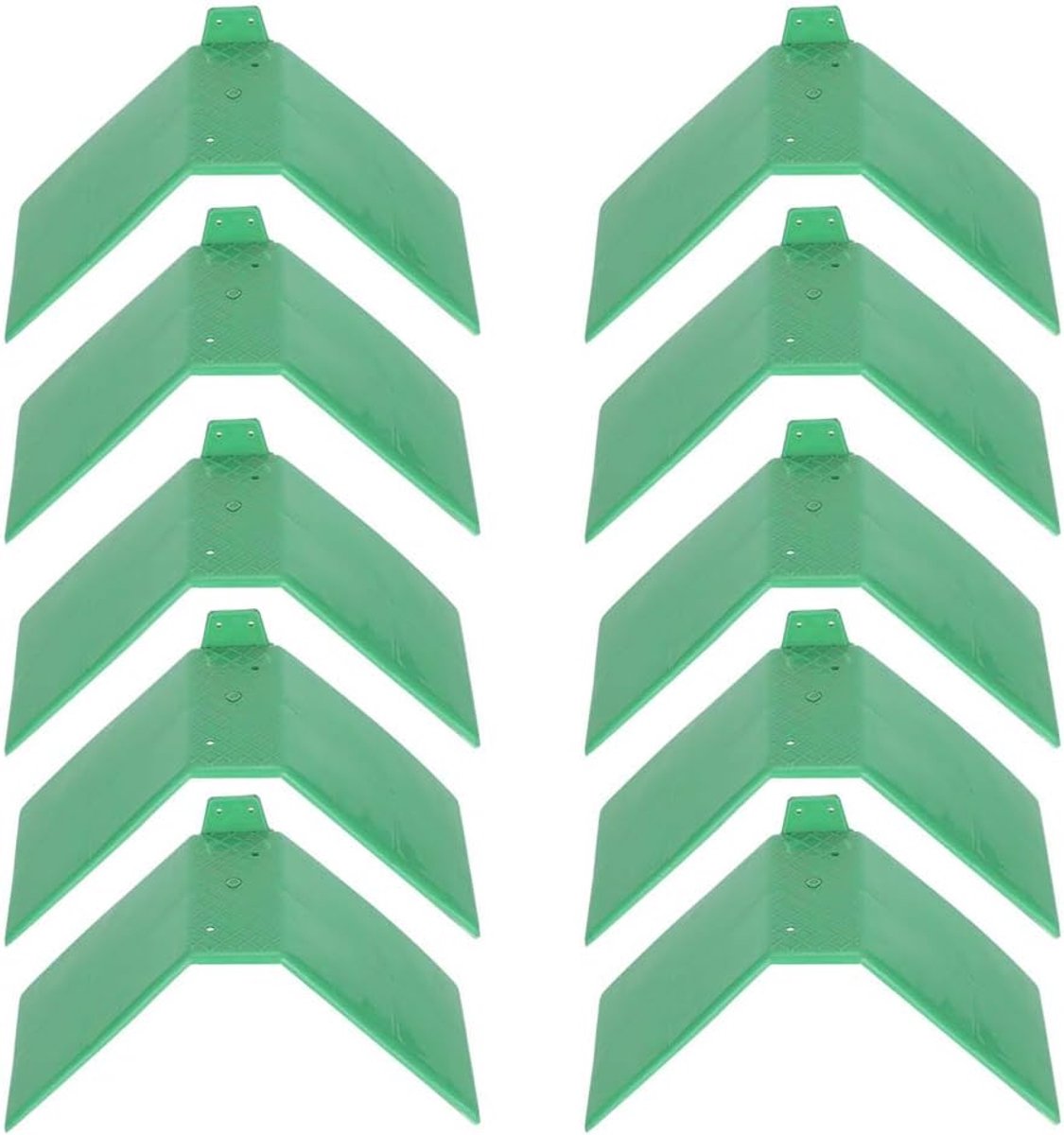 Pigeon perches 10pcs - V-vormige kunststof - Duurzaam en eenvoudig te installeren - Ideaal voor vogels - ShopVlot
