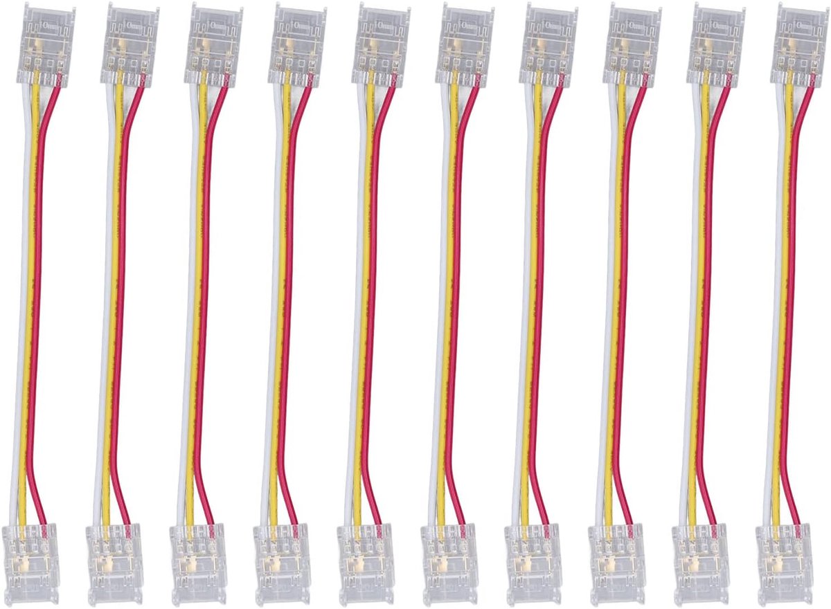 LED Strip Connector 10mm - Solderless Verbinding - Duurzaam en Veilig - Ideaal voor Woondecoratie - ShopVlot