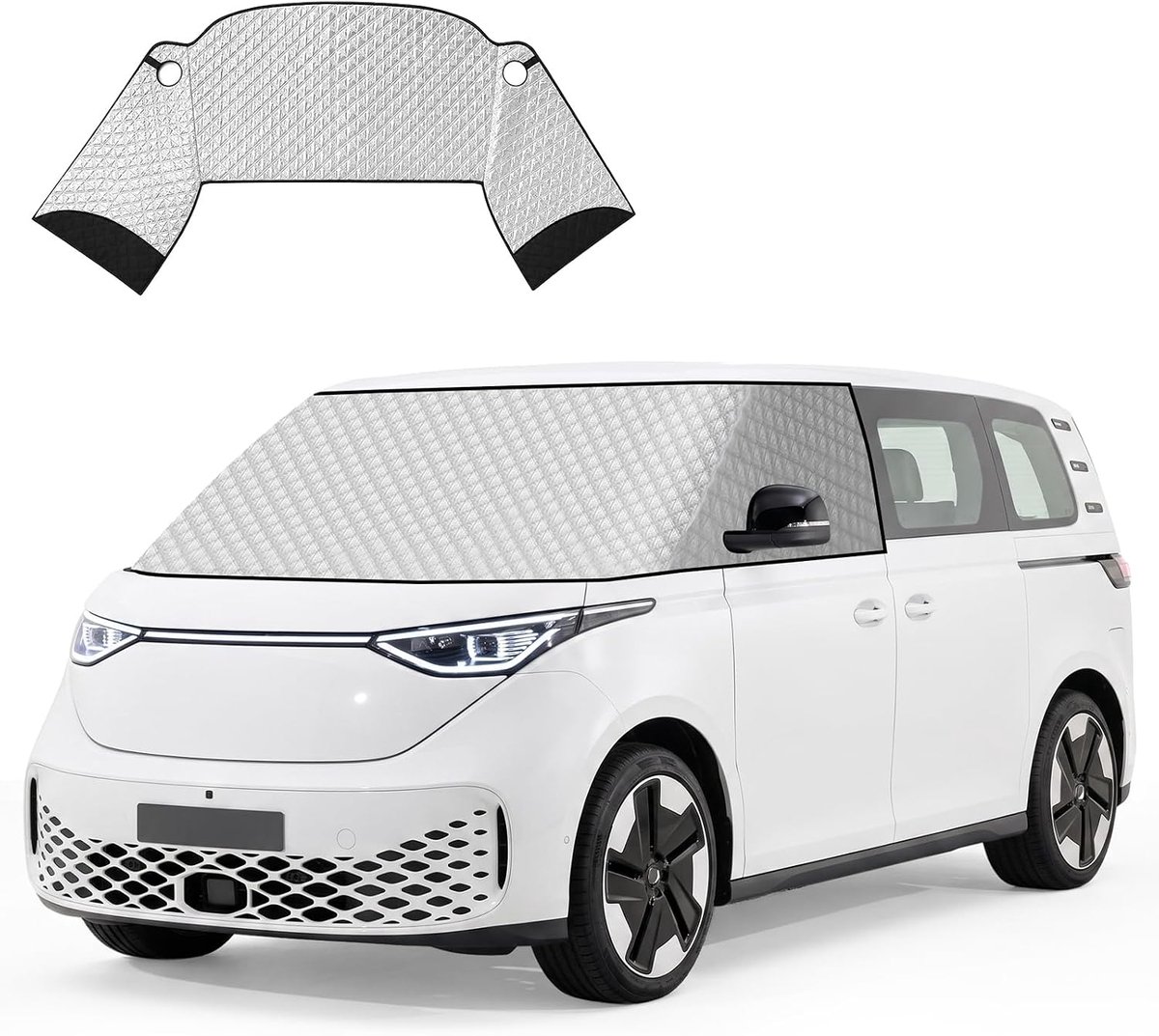 Windschutzscheiben Abdeckung VW ID Buzz 2022-2025 - Drie lagen - Zilverkleurig - Bescherming tegen weer - ShopVlot