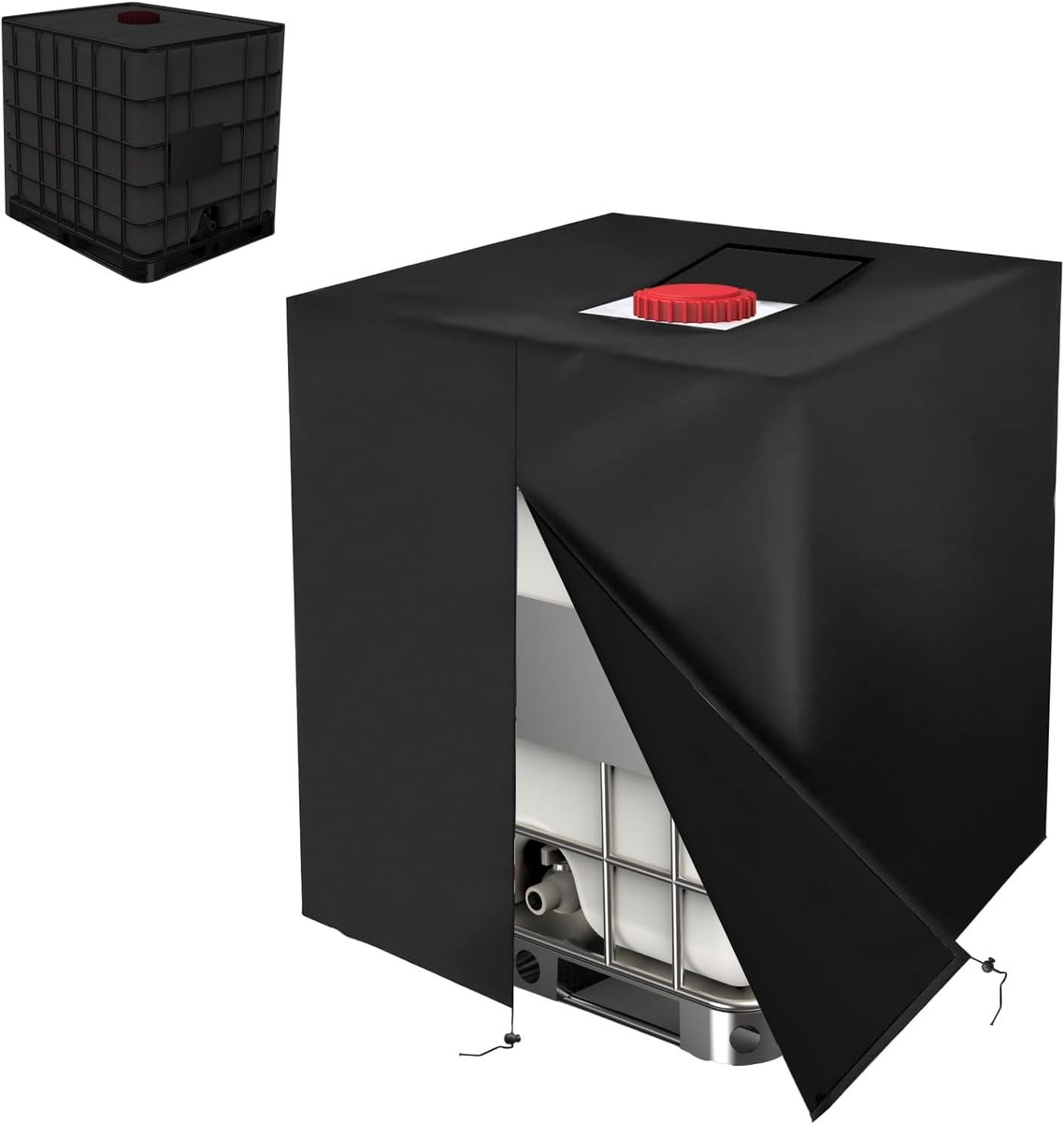 IBC tank cover 120 x 100 x 116 cm - waterdicht - UV-bestendig - bescherming tegen stof - ShopVlot