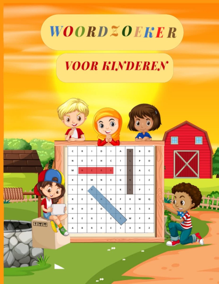 SnelShoppen - Woordzoeker voor Kinderen - Educatieve Woordzoeker voor 5-6 Jaar - Plezier en Leren - 100 Woorden om te Zoeken - Perfect voor Thuis en O