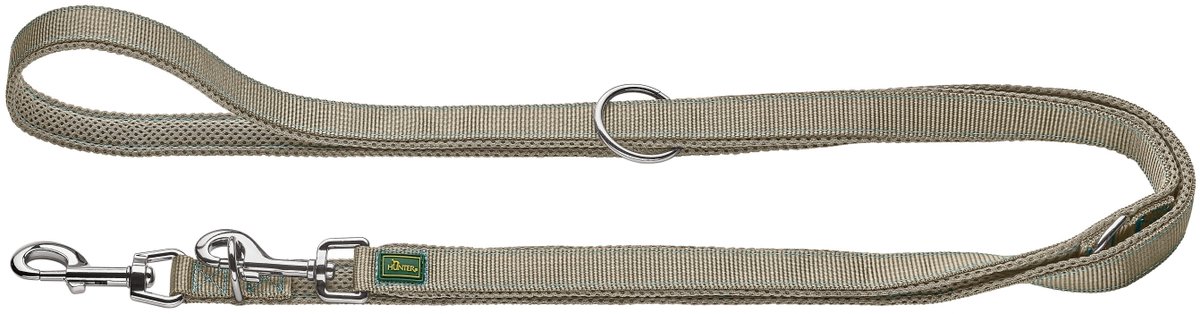 Hunter Verstelbare Hondenriem Maldon Greige 3.0 - 200 cm x 20 mm