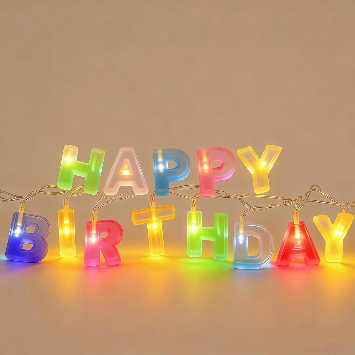 Neon verlichting - Happy Birthday LED lichtsign - dimbaar - sfeervolle wanddecoratie voor feesten - ShopVlot