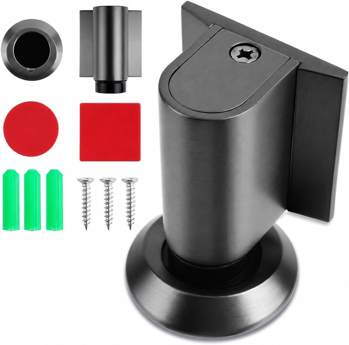 Deurstoppers magnetisch - sterke stabiliteit - zelfklevend of schroefbevestiging - voorkomt dichtslaan - ShopVlot