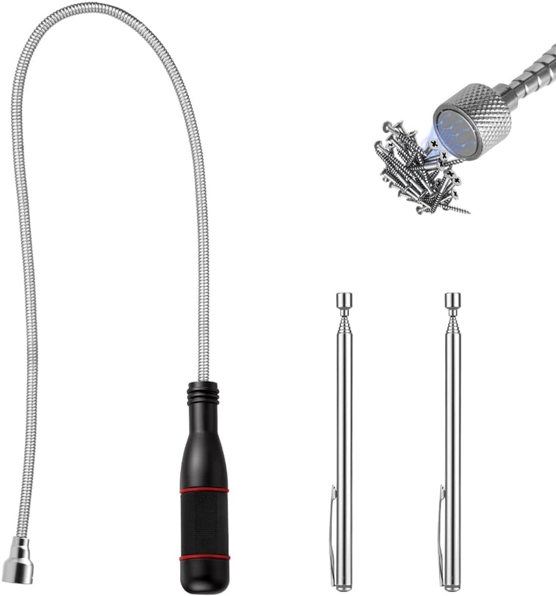 Telescopisch gereedschapset - magnetische magneetstaaf - uittrekbaar - ideaal voor schroeven en moeren - ShopVlot