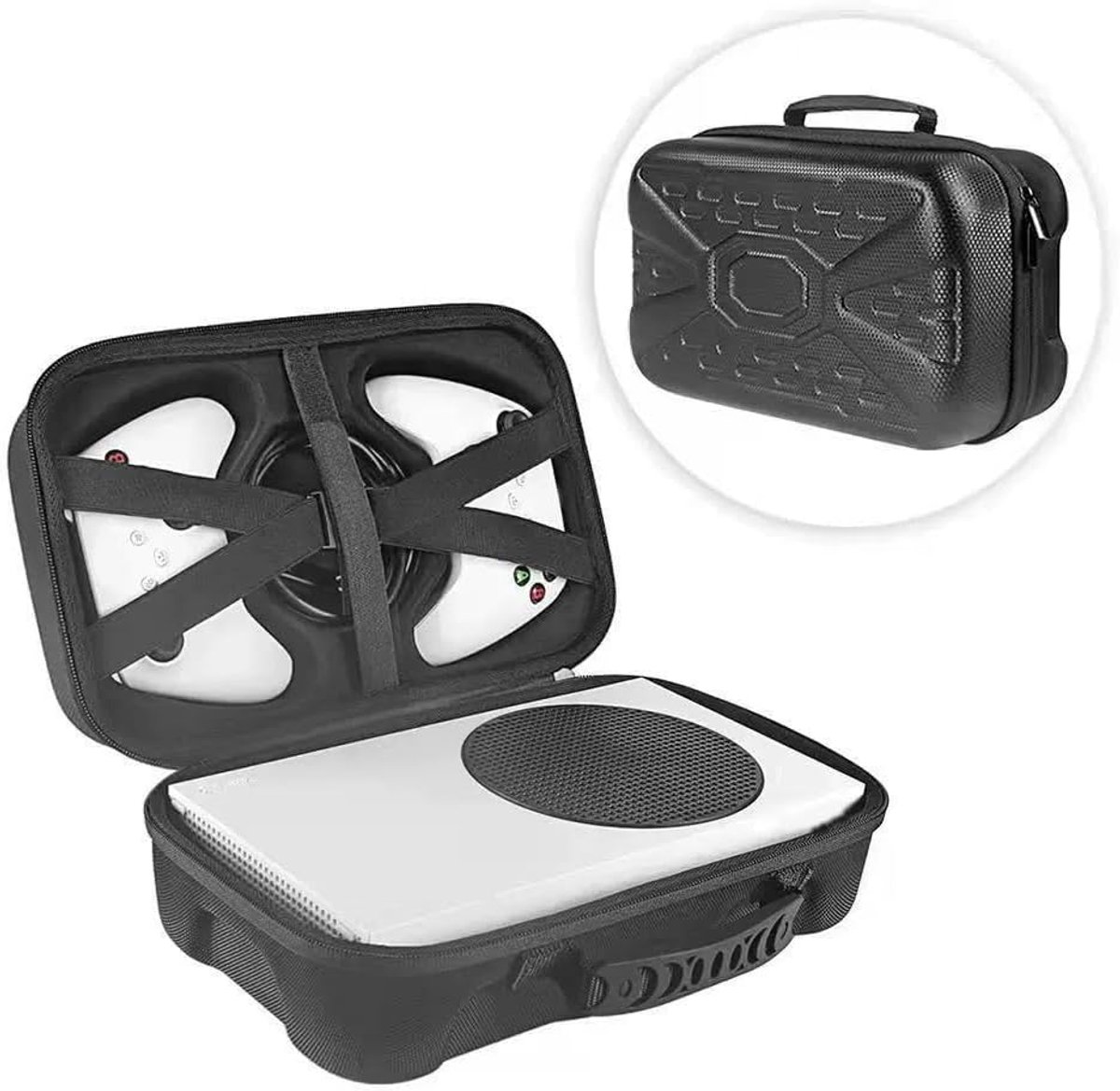 Reiskoffer voor Series S-console - Opbergtas voor controller en accessoires - Draagbare beschermende organizer - ShopVlot