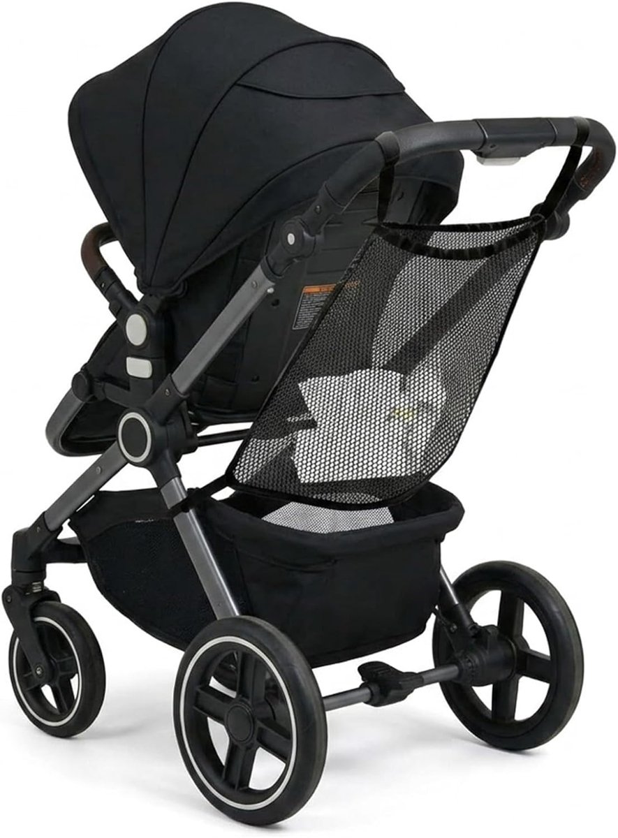 Voorraadnet voor kinderwagens - universeel zwart - rekbaar en elastisch - eenvoudig te bevestigen - ShopVlot