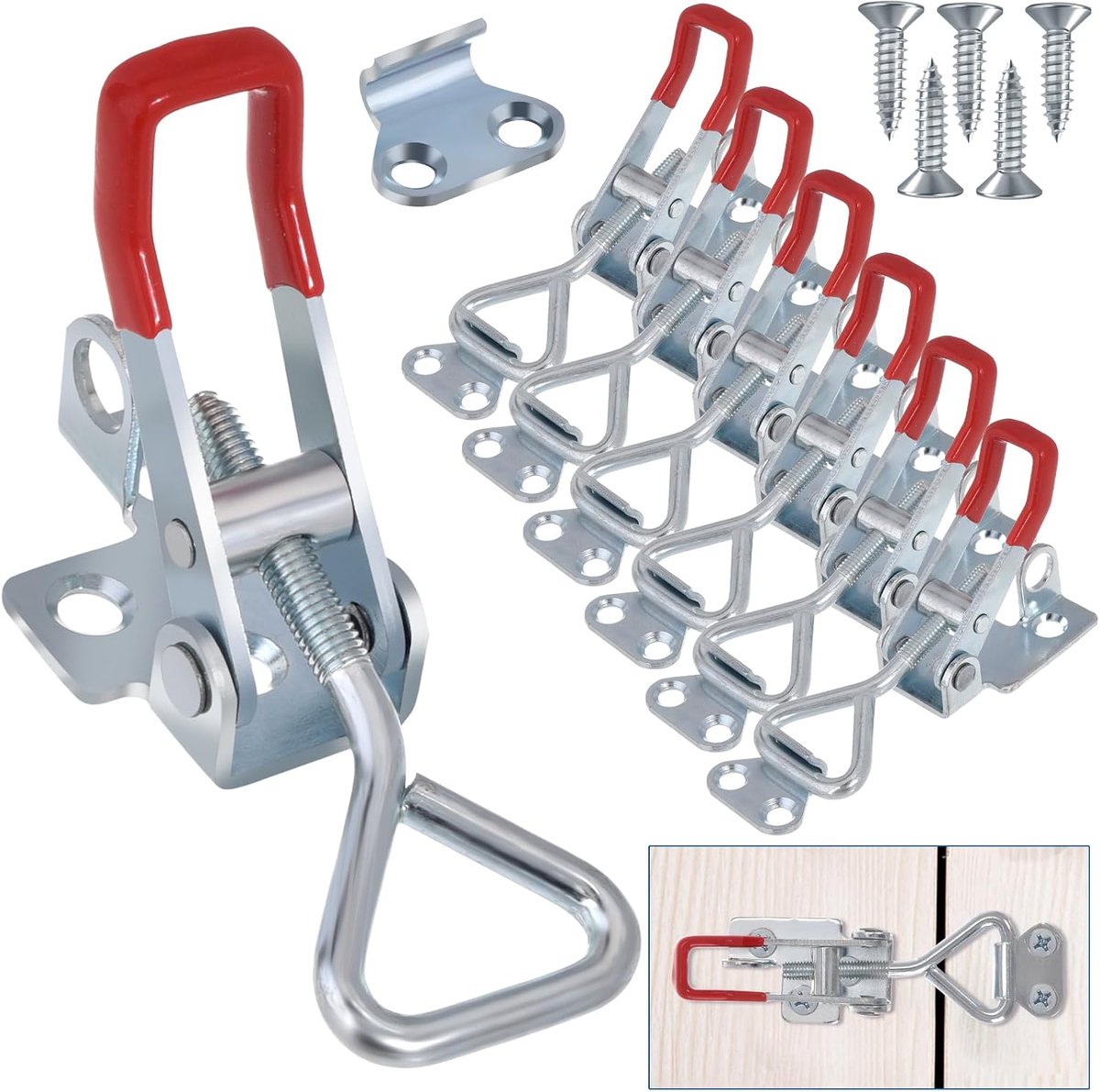 Tension clasps set van 7 - verstelbare sluiting - 100 kg draagvermogen - ideaal voor bevestiging - ShopVlot
