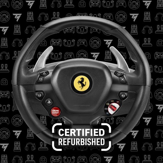 Thrustmaster T80 Ferrari 488 GTB Edition Racestuur & Pedalen - Refurbished - Voor PS5, PS4 & PC - 100% Gecertificeerd met 2 Jaar Garantie - Met Lineaire Weerstand (Bungee Cord) van Thrustmaster — afbeelding 5