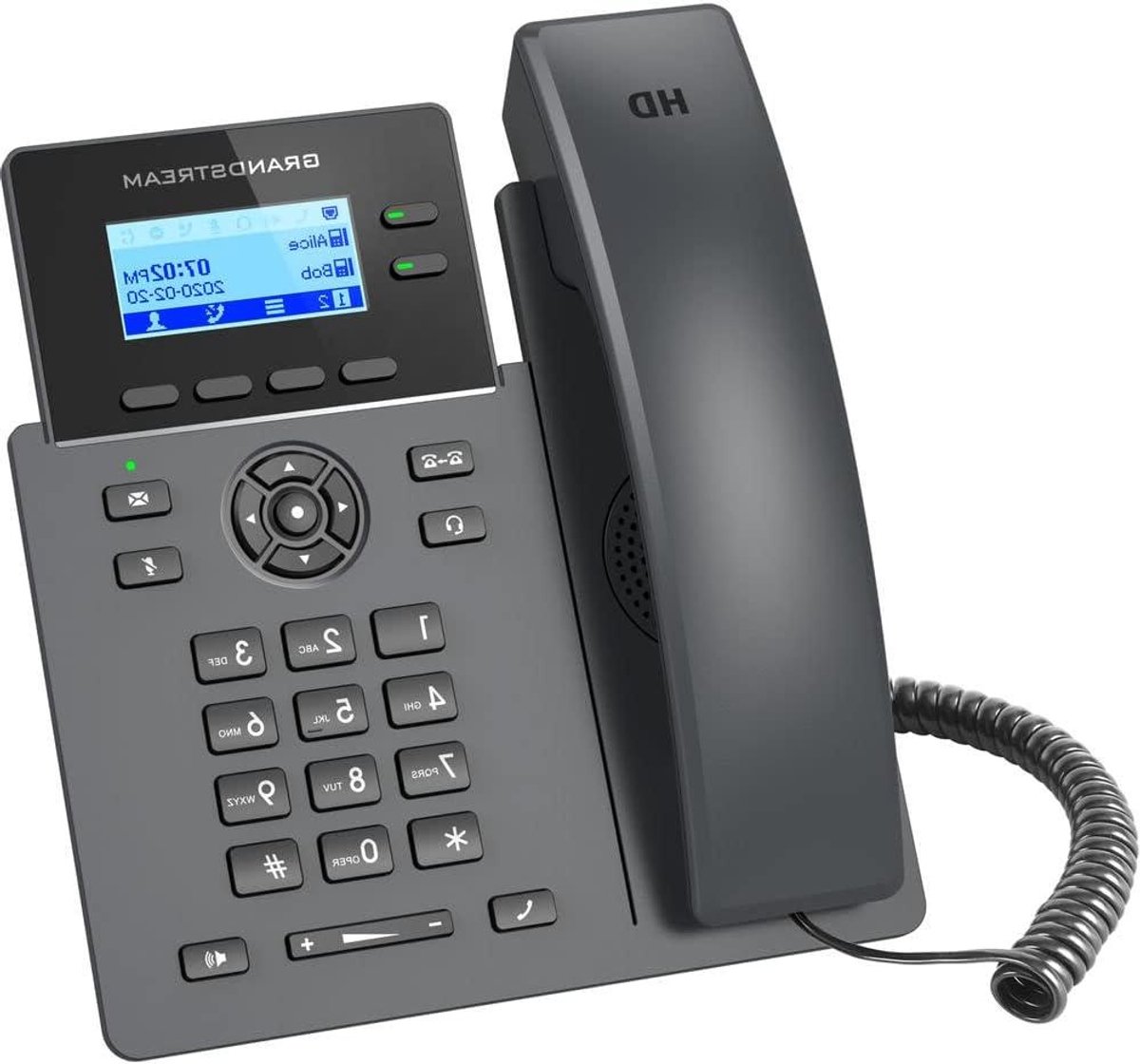 IP Telefoon - VoIP Telefoon Zakelijk Telefoon - Zakelijke Communicatie - Noise Shield Technologie - 2 lijnen - Zwart