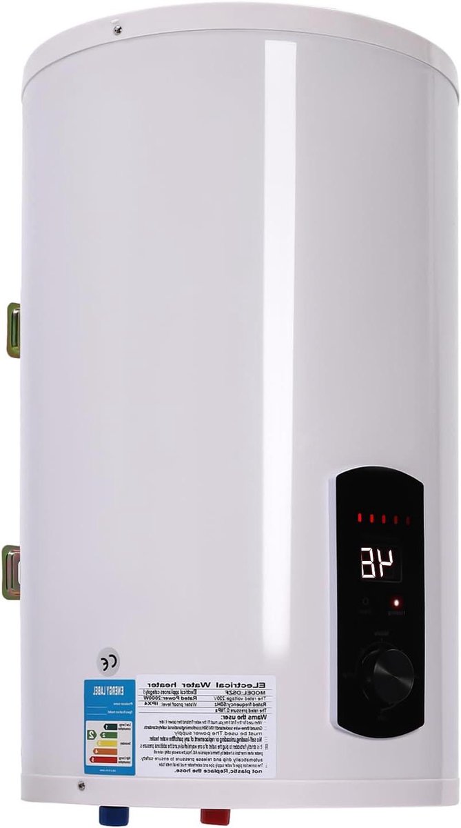 Elektrische boiler - Warmwaterboiler Keuken - Douchen en Wassen - Inclusief Doucheset - 30 Liter - Wit