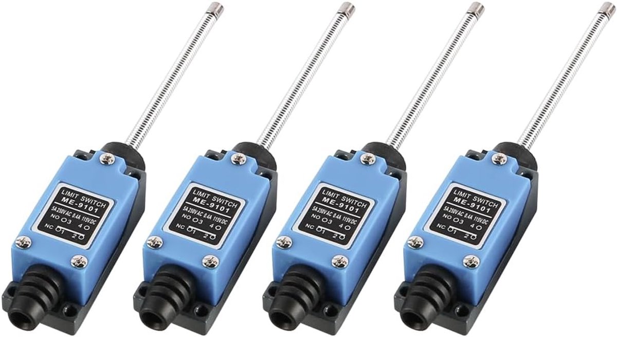 Momentary limit switch 6A 250V AC - flexibele schroefveer - NC-NO functie - precisie bediening voor CNC machines - SnelShoppen