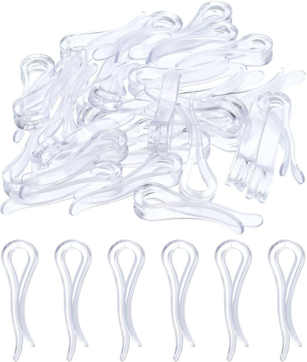 150 stuks duurzame plastic krokodillenklemmen, 3,8 cm, helder, U-vorm, shirtclip, wasknijpers voor inklapbare stropdassen, broeken, sokken, kleding