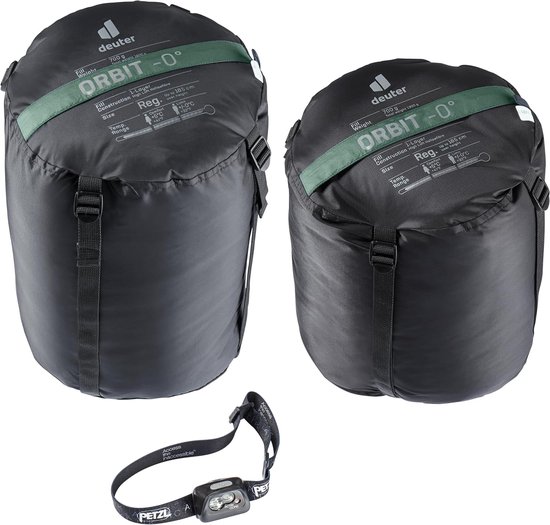 Synthetische Slaapzak - Outdoor Slaapzak - Kamperen en Hiken - Buitenmateriaal zonder naden - Tot 185 cm - Groen — afbeelding 3