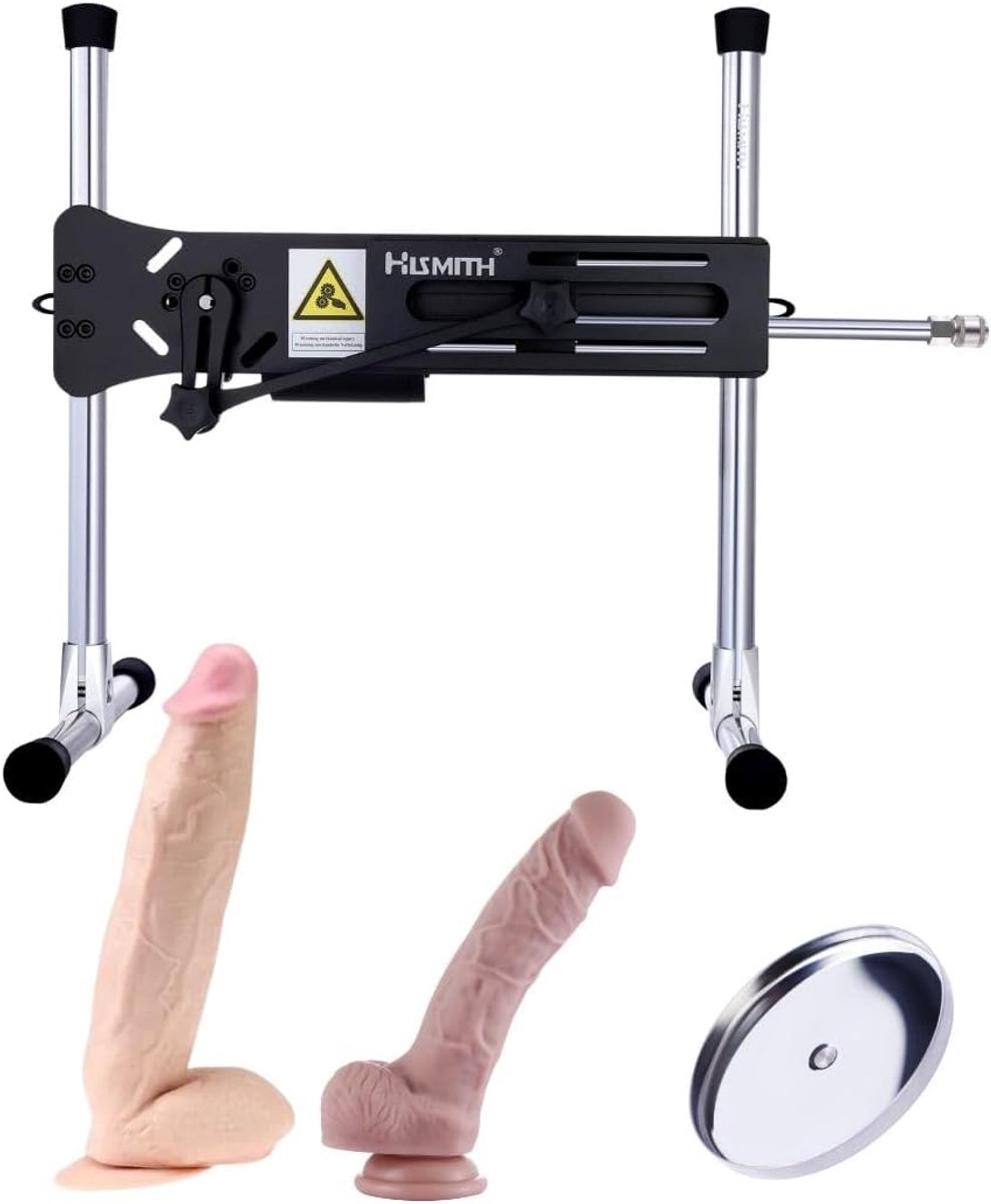 Sexmachine met mega zuignap dildo - premium smart app - voor intense ervaringen - SnelShoppen