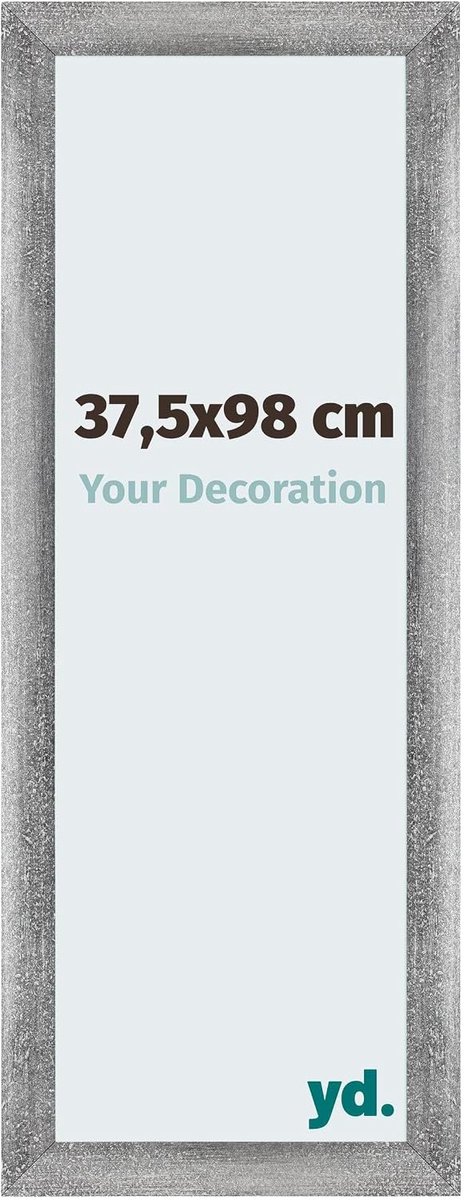 Puzzellijst 37.5x98 cm - grijs geveegd - MDF - ideaal voor inlijsten - SnelShoppen