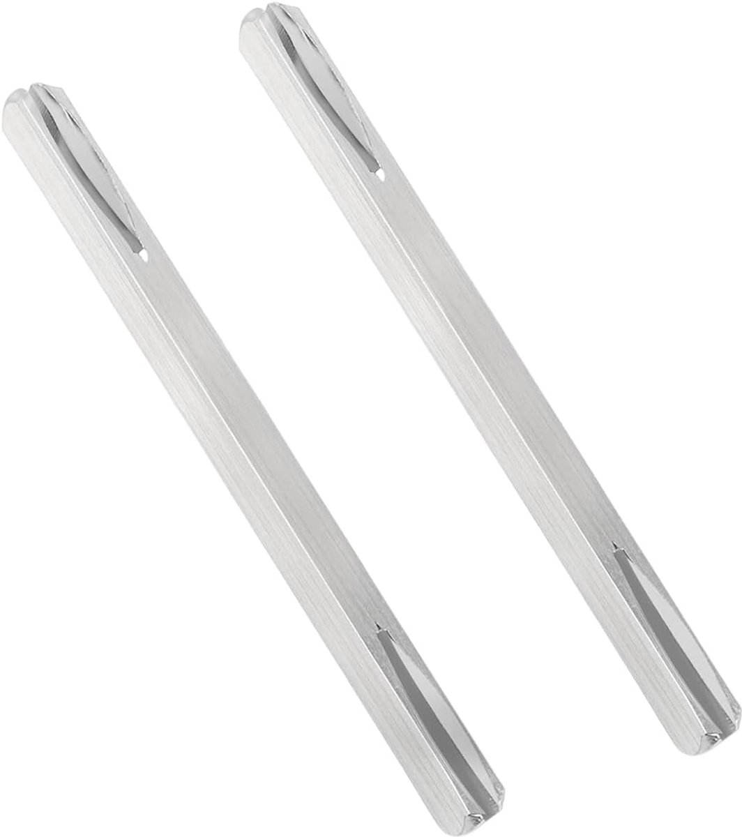2 PCS Deur Handvat Spindelstaaf, Gleufde Vierkante Staaf, Staalvervanging Vierkante Speld voor Deurmontage 8x8x110mm