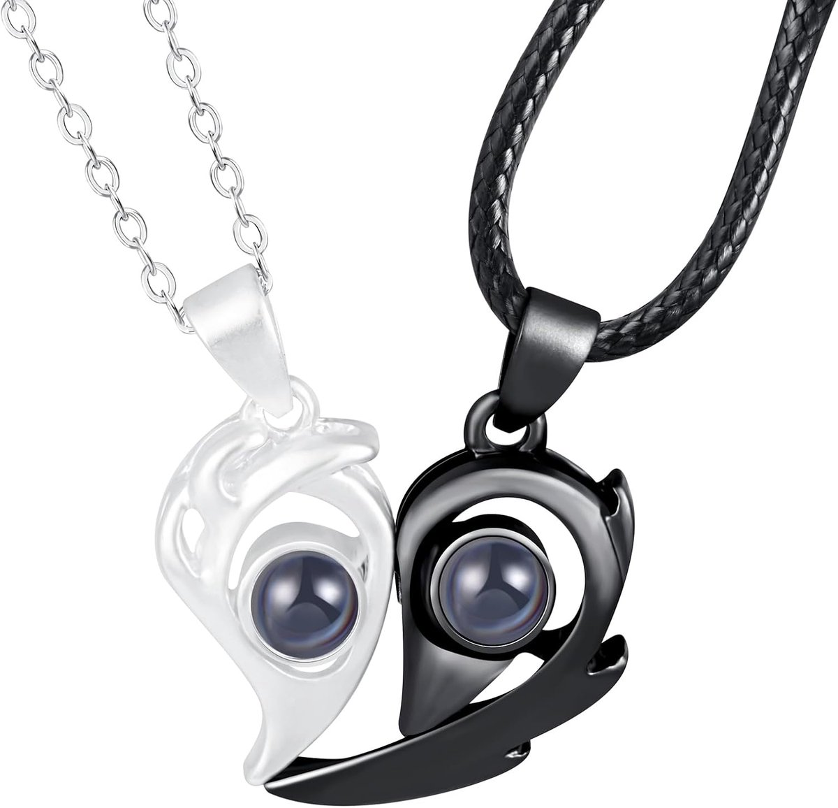 magnetische halsketting, hanger voor mannen en vrouwen, roestvrij stalen ketting