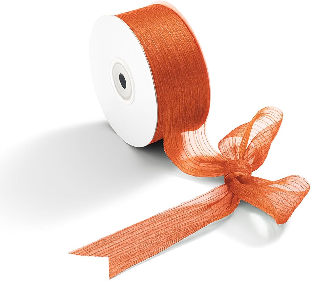 Cadeaulint van chiffon lint lint bruiloft terracotta | Cadeaulint van chiffon, 38 mm x 23 m, zacht en elegant voor linten, bruiloft, Kerstmis, geschenkverpakkingen