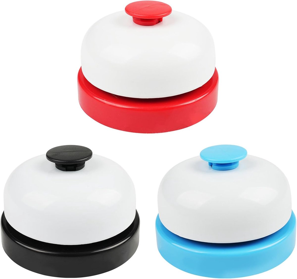 3 stuks receptiebel, tafelbel, hotelreceptie, tafelklok, trainingsbel voor huisdieren, tafelbel van roestvrij staal, voor hotel, bars, restaurant, keuken, school, receptie