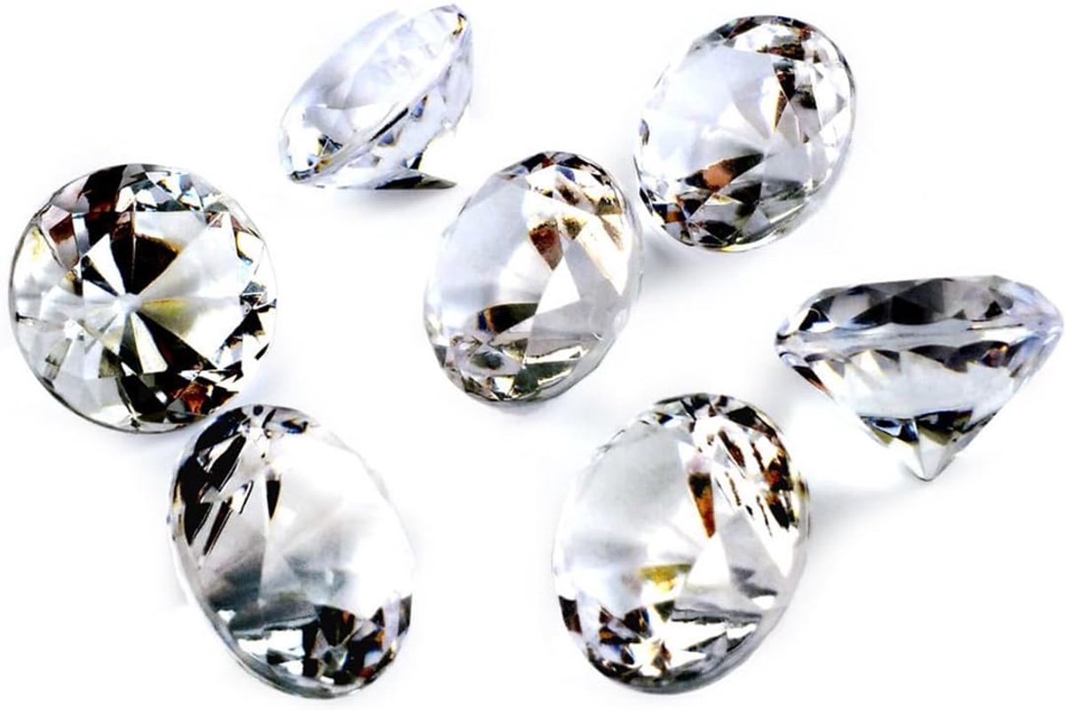 Diamant, 30 stuks decoratieve diamanten transparante diamanten van kristalglas diamanten voor de decoratie van het gebed voor bruiloften decoraties