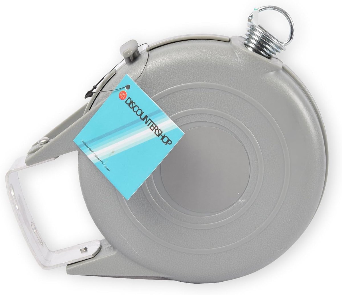 Retractable waslijn 12m - grijs - dubbel lijn - ideaal voor binnen en buiten - SnelShoppen
