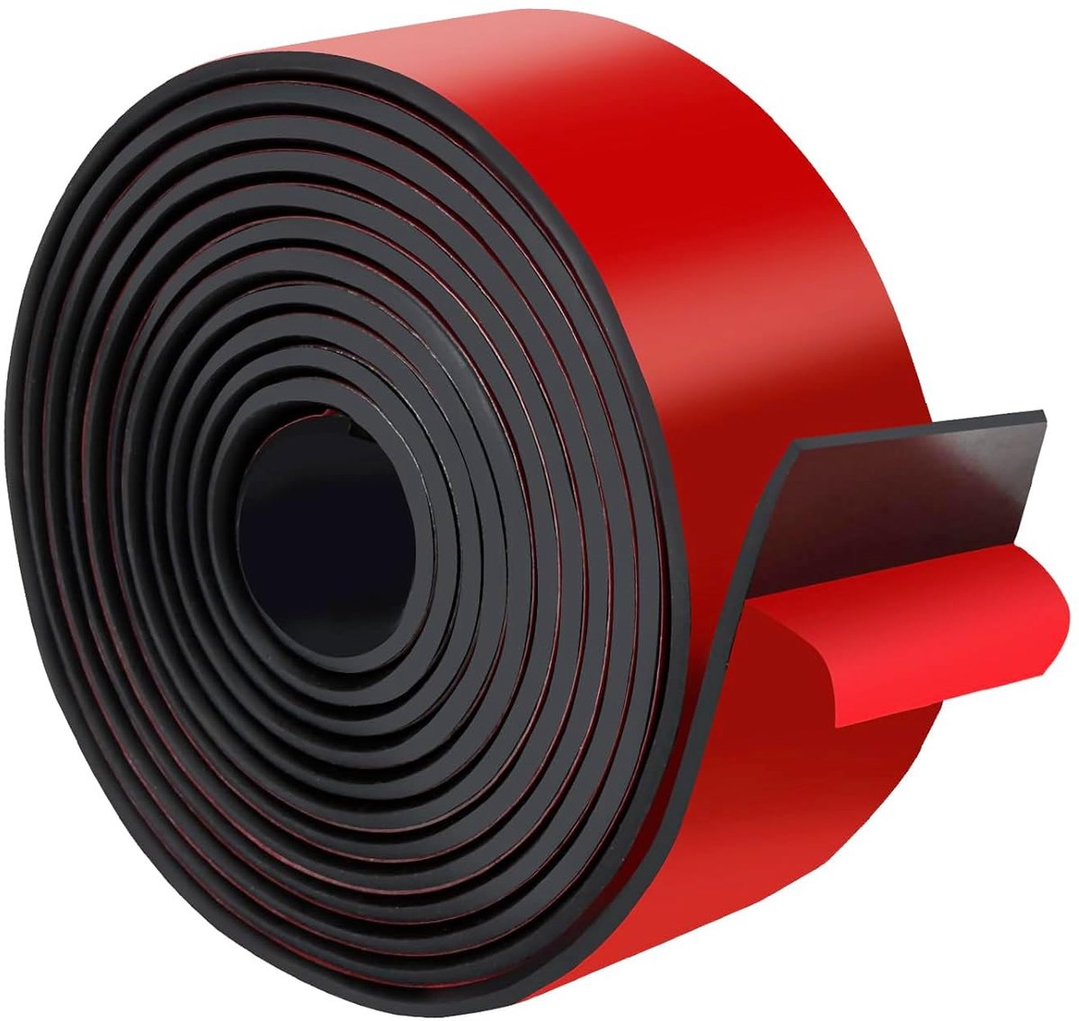 Neopreen rubberen strips, zelfklevend neopreen, rubberen plaat voor vloerbedekking, bescherming, isolatie, anti-vibratie, antislip (50mm(B) x3mm(D) x3m(L))