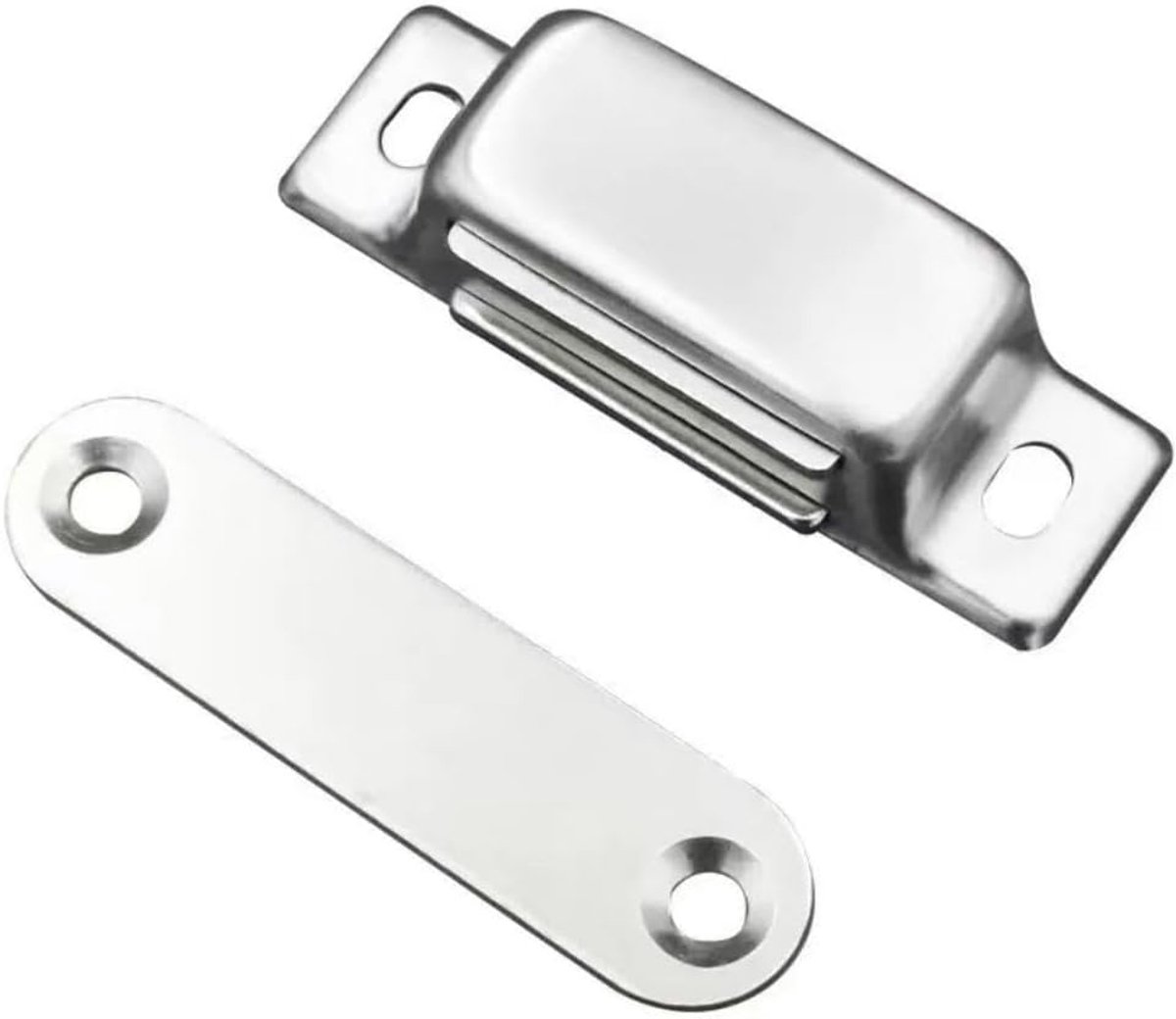 2-delige kastdeurset met magneet, kastmagneetsluiting, magnetische kastdeur, magnetische deursluiter, kastdeurmagneet, balkondeurmagneet van roestvrij staal, sterke magneet