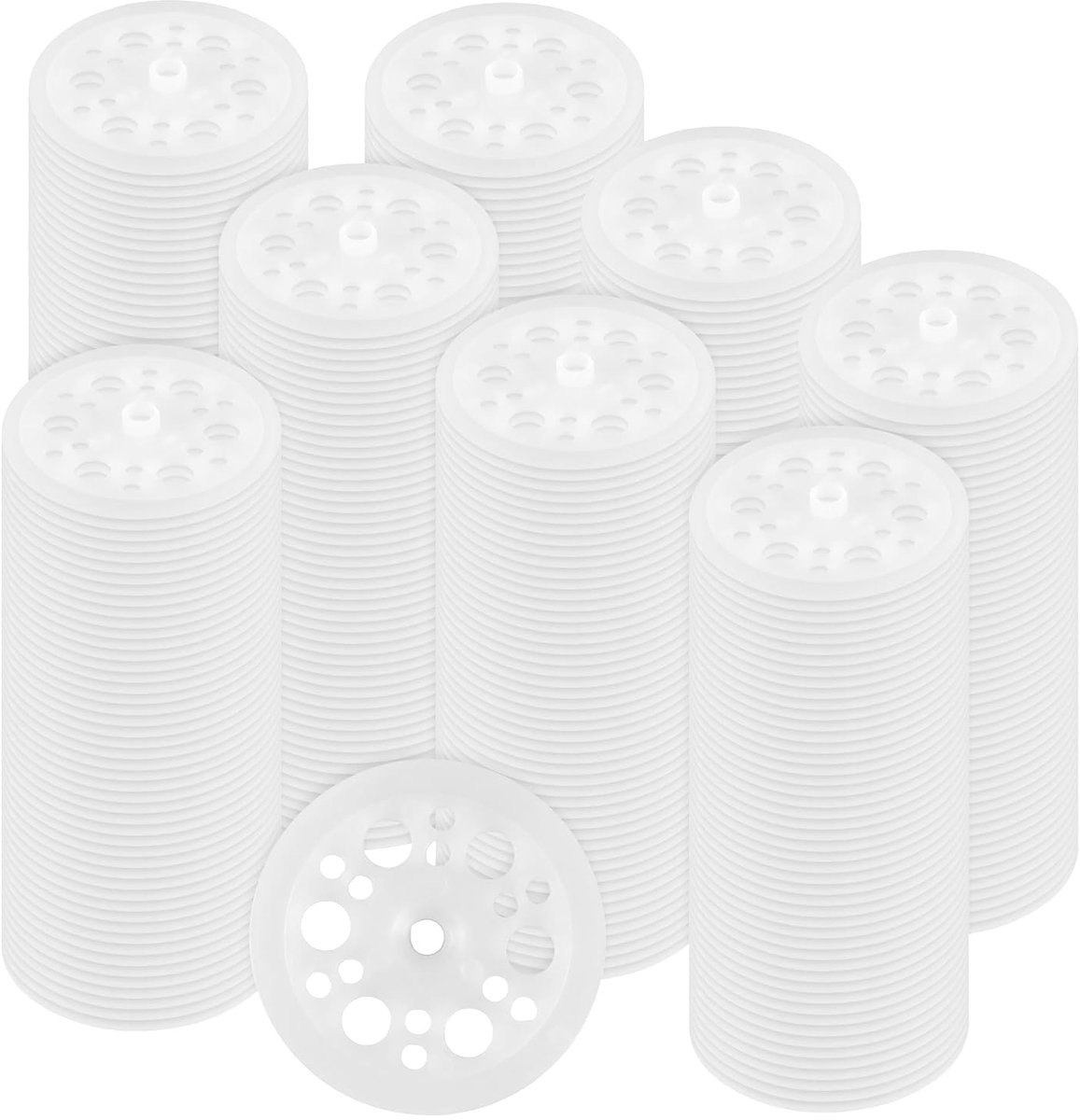 600 stuks isolatieschijven van kunststof, 46 mm isolatieringen, sluitringen, kunststof met meerdere gaten, isolatiestofschijven voor bevestiging, schuimplaten
