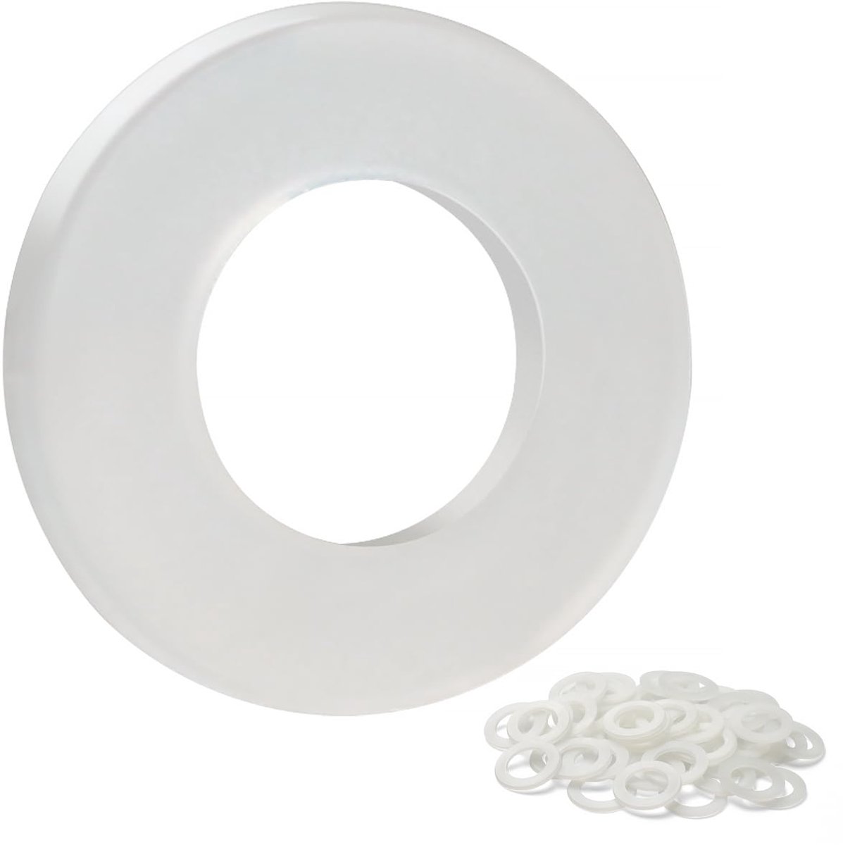 Sluitringen M4 x 10 mm, 100 stuks plastic sluitringen, nylon sluitring, carrosserieringen, kunststof ringen, bijsluitringen voor apparaten, machines, elektrische loodgieters