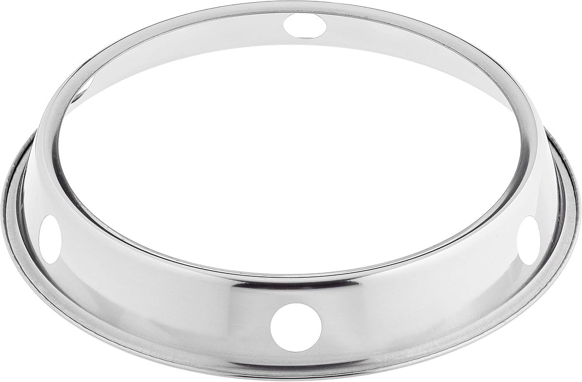 Ringhouder voor woks, roestvrij staal, binnendiameter 20 cm, buitendiameter 25 cm, 1 ringhouder voor woks