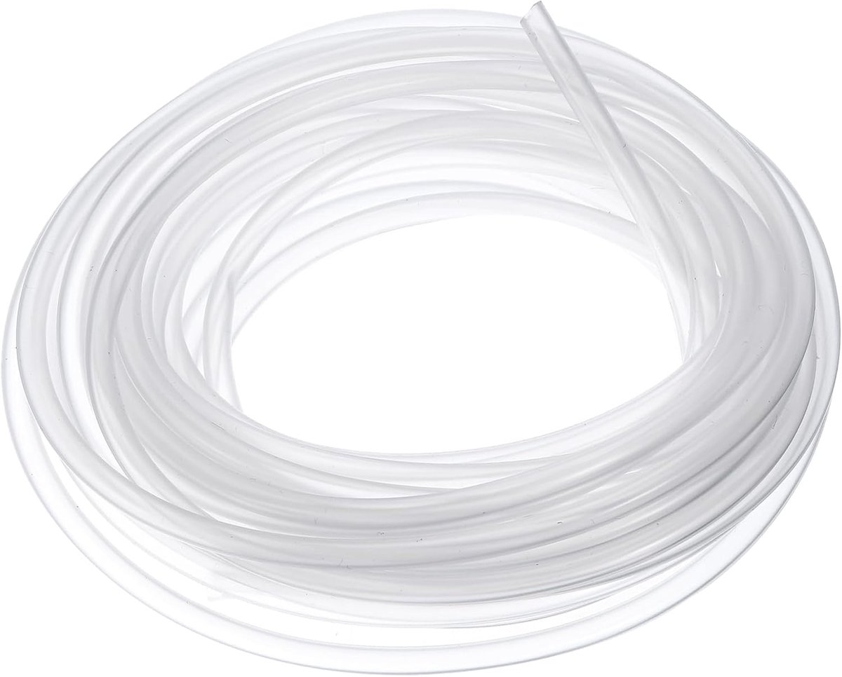 Siliconen slang, 3 mm ID x 4 mm buitendiameter (5 meter) - rubberen slang bierslang flexibel, geschikt voor levensmiddelen en transparant voor drinkwater, huishouden en industrie