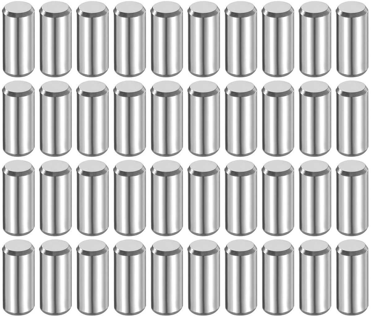 40 stuks cilinderstiften, roestvrij, 6 mm x 14 mm spanstift, paspoorstift, 316L metalen stiften, roestvrij staal, plugstiften, bouten, metaal voor doe-het-zelf, meubels, knutselprojecten