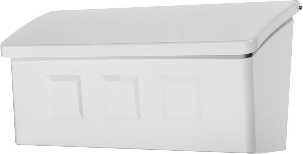 Wandmontage Brievenbus - Postbak - Post Ontvangen - Corrosiebestendig Staal - 7.1 x 14.7 inch - Wit