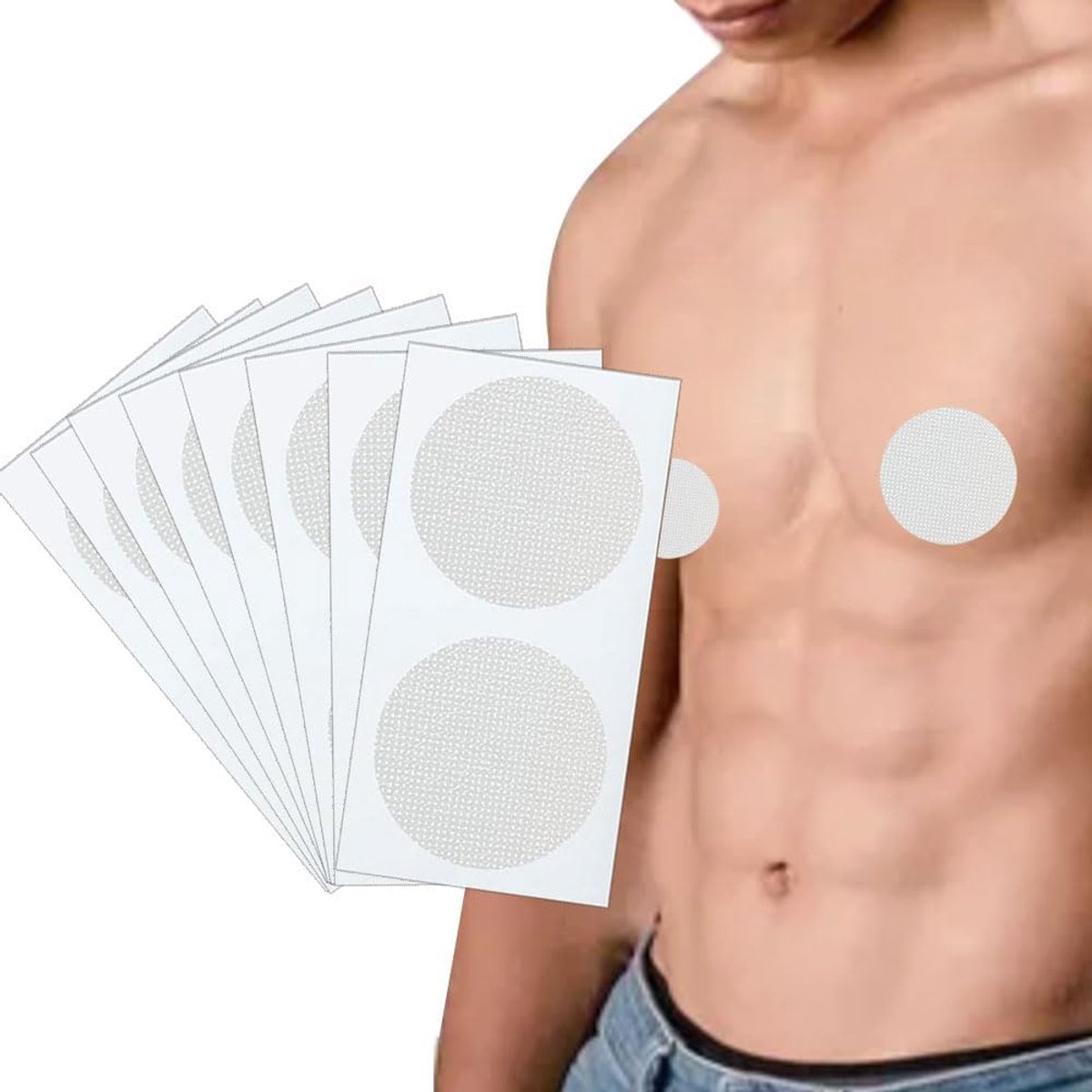 Tepelhoezen Voor Heren, 60 Stuks (30 Paar) Tepelhoezen Voor Mannen, Zweetbestendig, Anti-Wrijven, Onzichtbaar En Comfortabel Voor Hardlopen, Sport, Dagelijks Gebruik