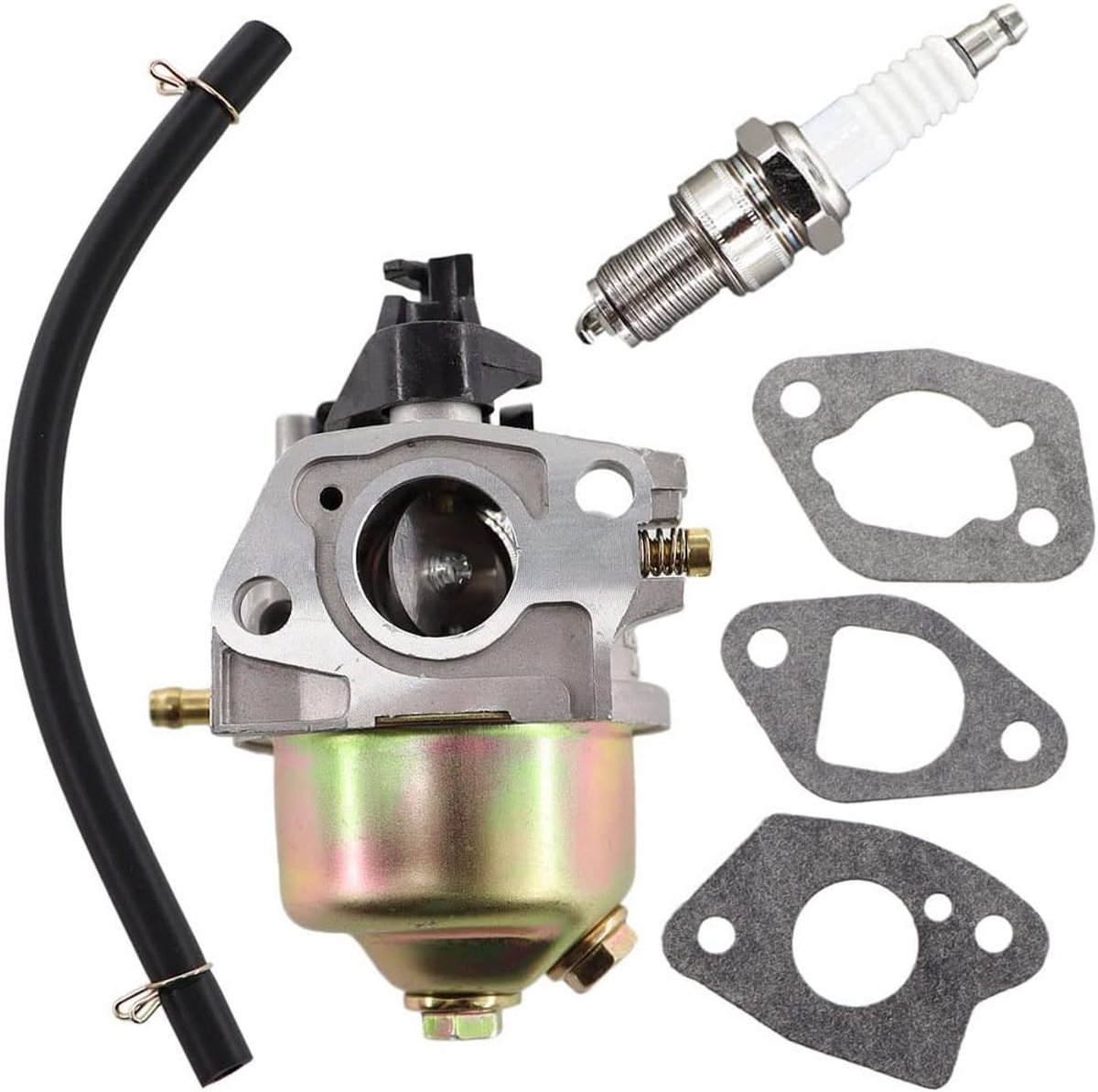 Carburateur met afdichting benzinesluiting bougie voor Hecht 548 SW, 548 SX, 553 SW grasmaaier