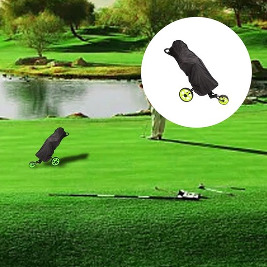 Golftas Regenhoes, Regenkap Cape Golf Trolley Cart Bag Waterdichte Beschermhoes Voor Cart Leisure Sport, 30x62x130CM — afbeelding 4