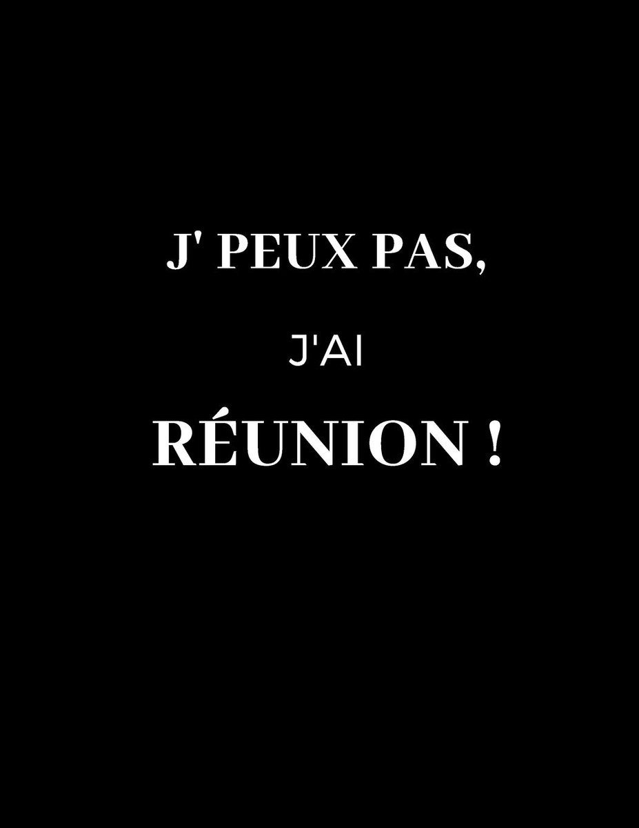 Pas, j'ai réunion !: Cahier de note pour réunion | idée cadeau humour anniversaire noel collègue travail