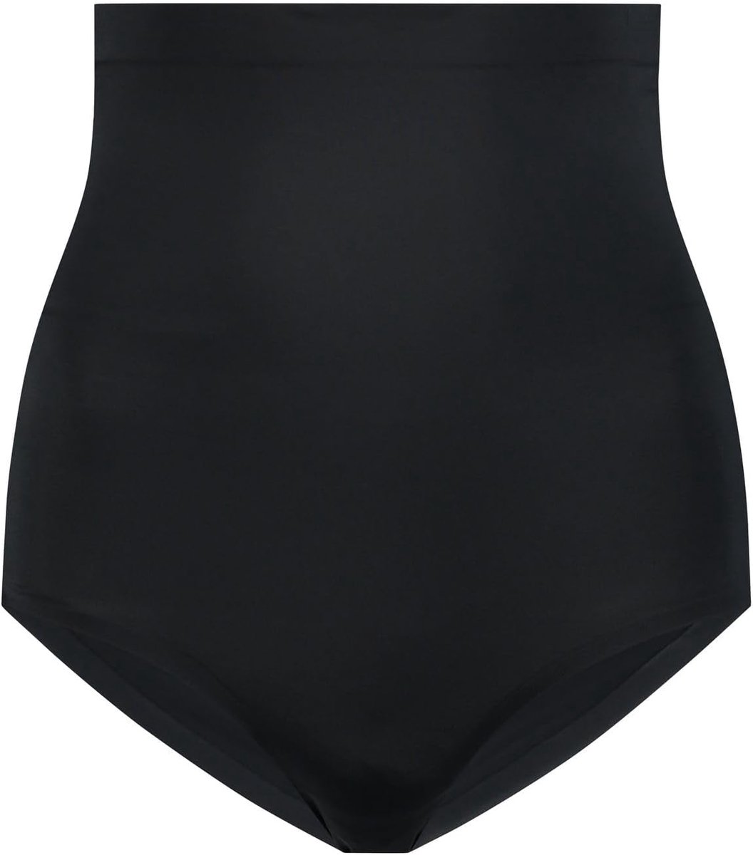 Slip met hoge taille, Naadloze Shapewear, licht buik corrigerend ondergoed, soepel corrigerend en comfortabel ondergoed, nude en zwart, S-XL (XXL, Zwart)