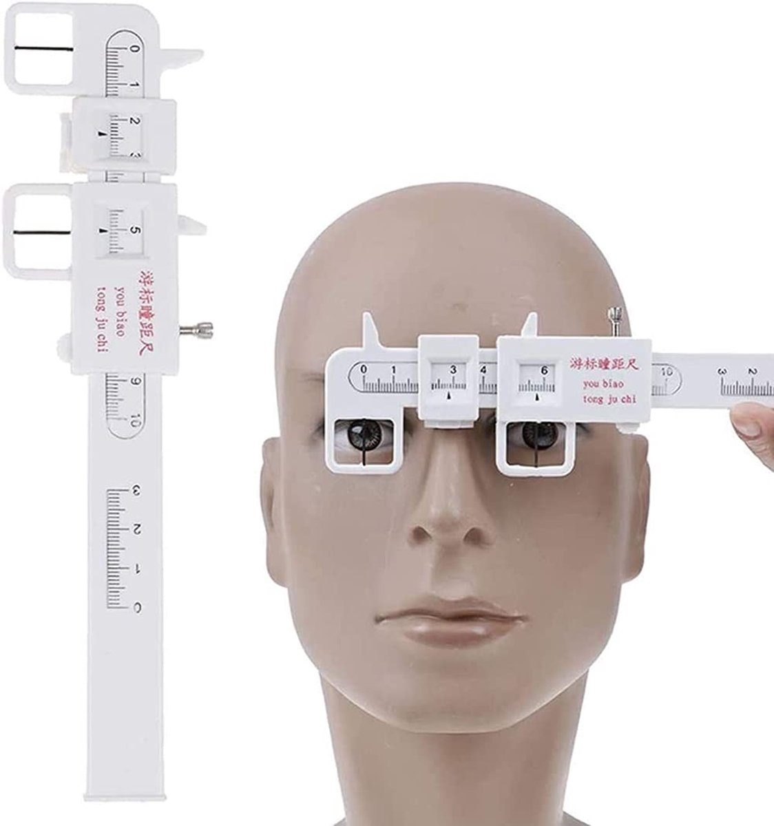 pupil afstand meter - plastic - optische vernier - nauwkeurig meten - SnelShoppen