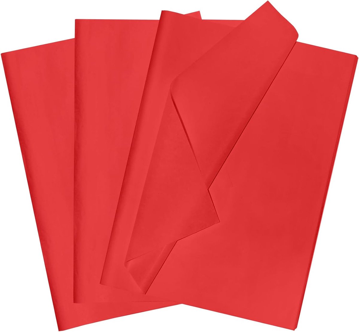 60 stuks tissuepapier voor het inpakken van geschenken, rood 35 x 50 cm tissuepapier vellen voor verpakking, inpakpapiervellen, zuurvrij tissuepapier voor kerst- en verjaardagsgeschenken